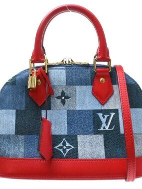 Louis Vuitton Denim Monogram Alma BB Handbag M45042 AR4189 NQ11558